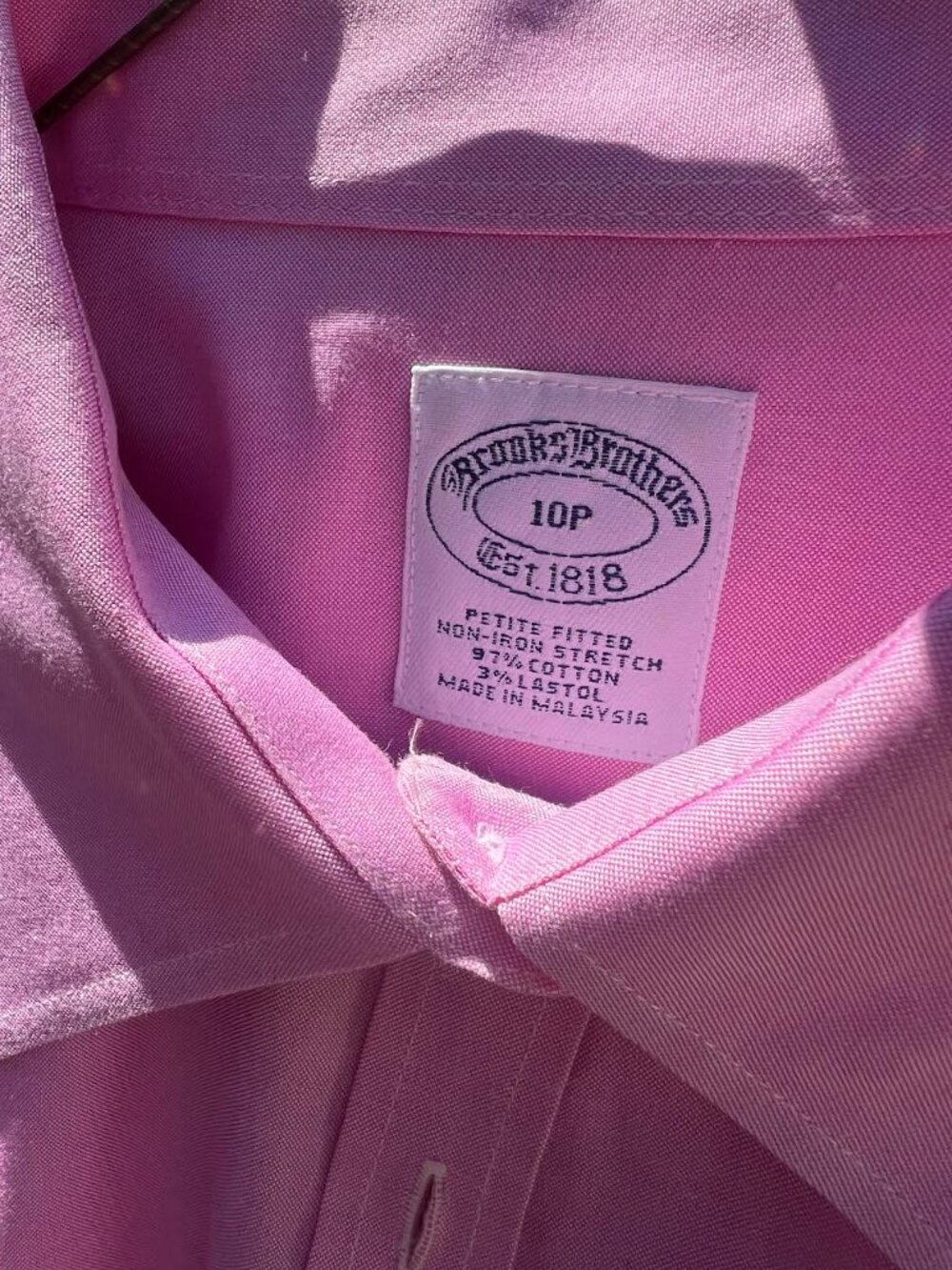 Brooks Brothers Pink Button Down 10P - Picture 2 of 2